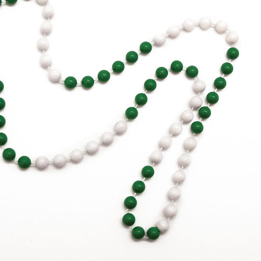 Bead Segmented 7.5mm 33" Green/White (DZ)