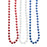 Bead Round 7.5mm 33" Red, White, Blue (144 PACK)