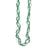 Bead Braided Green & White 42" (DZ)