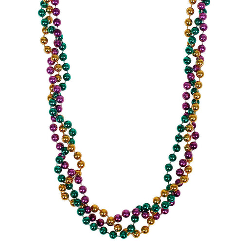 Bead Braided Mardi Gras Colors 42" (DZ)