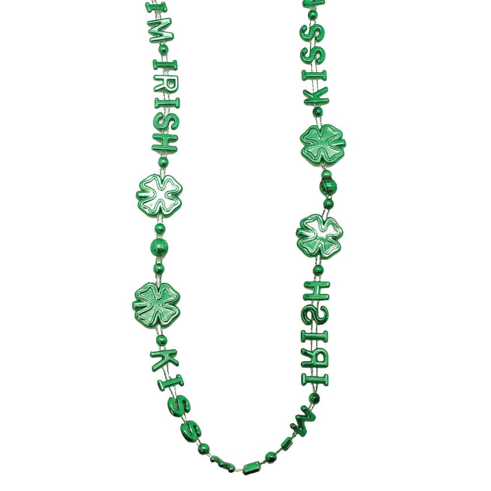 Bead Kiss Me I'm Irish Script 38" (DZ)