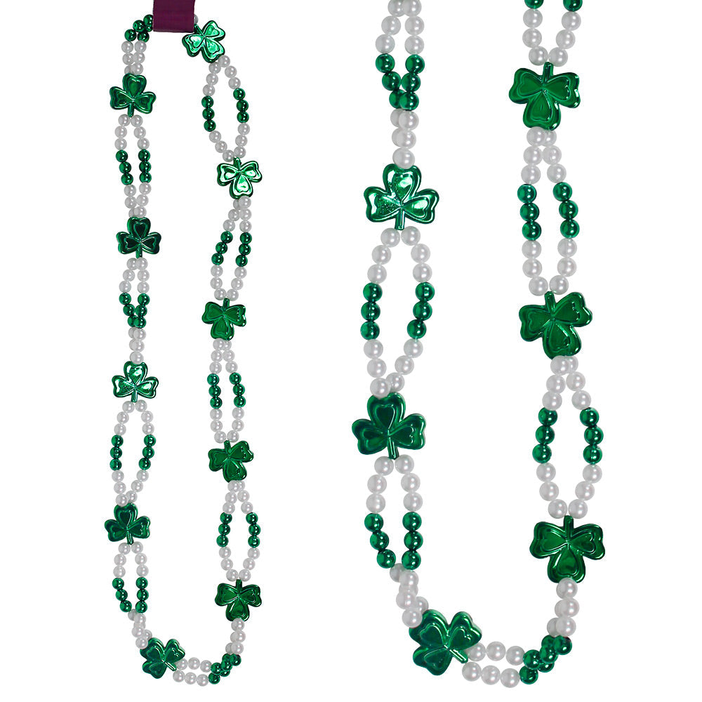 Bead Shamrocks & Pearls 36" (6 PACK)