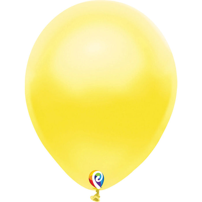 Funsational Pearl Yellow Latex Party Balloons 12" (50 PACK)