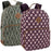 17-Inch Cotton Printed Diamond Backpack w Laptop Section - 2 Colors