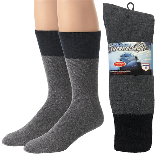 Adult Winter Thermal Crew Rib Socks