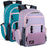 18 Inch Reflective Multi-Pocket Backpack with Laptop Section -  2 Colors