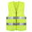 Adult Zippered High Visibility Safety Vest With Reflective Strips