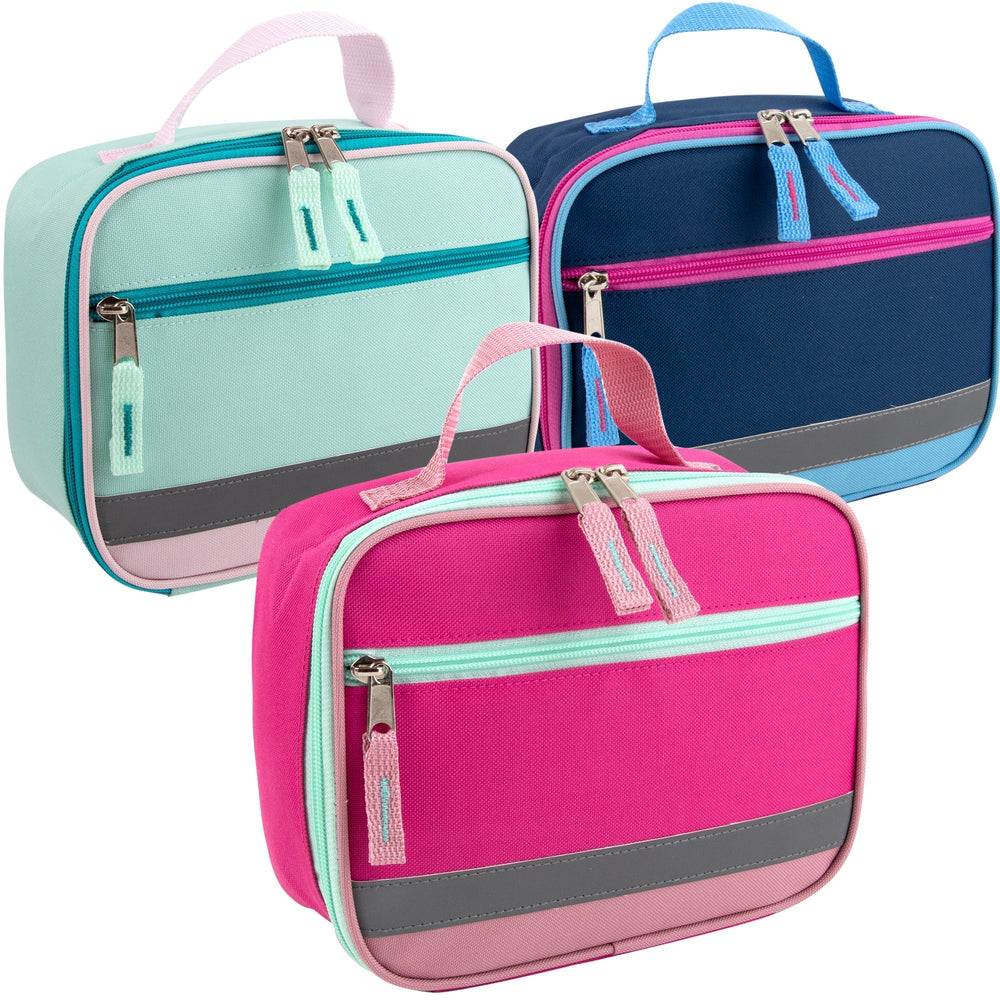 Fridge Pak Reflective Strap Lunch Bag - 3 Girl Colors