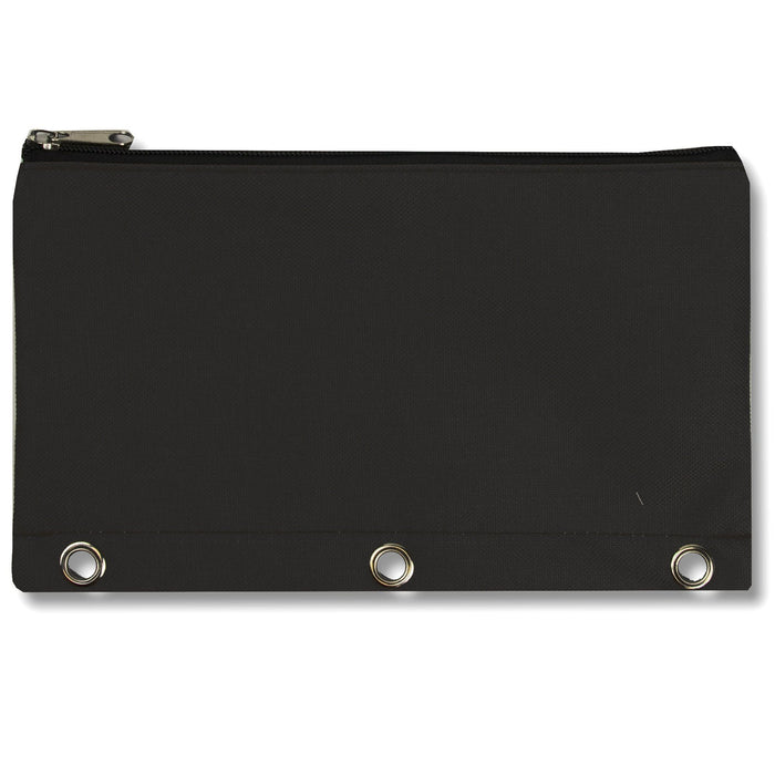 3-Ring Binder Pencil Pouch - Black