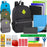 19" Side Pocket Backpack with 30-Piece School Supply Kit - 4 Boys Colors