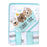 6 Piece Hooded Bath Towel & Wash Cloth Baby Bath Sets - Puppy Tubby Theme