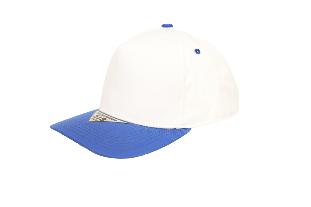 519 Blank Plain Cotton Twill Five Panel Pro Style Cap Hat