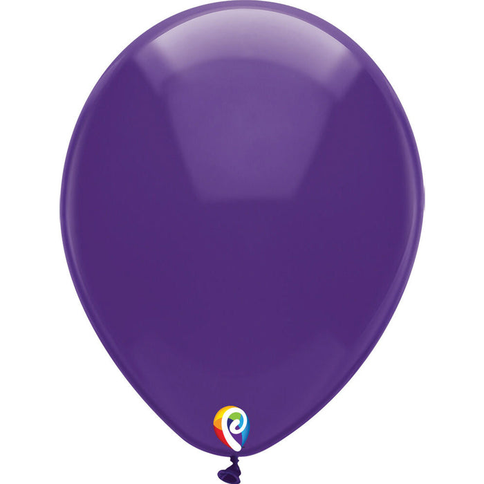 Funsational Purple Latex Party Balloons 12" (50 PACK)