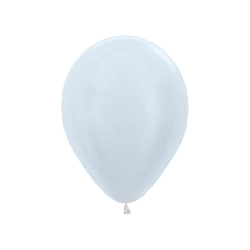 White Pearlized Latex Balloons 5" (100 PACK)