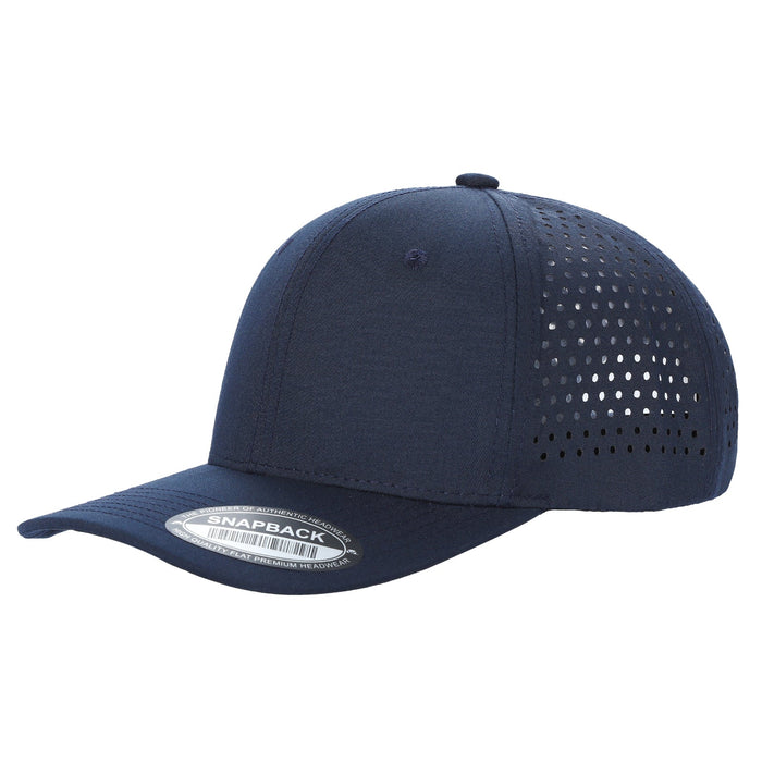 Dallas 815 Hydro 6 Panel Performance Laser Perforated Snapback Trucker Cap