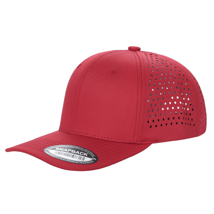 Dallas 815 Hydro 6 Panel Performance Laser Perforated Snapback Trucker Cap