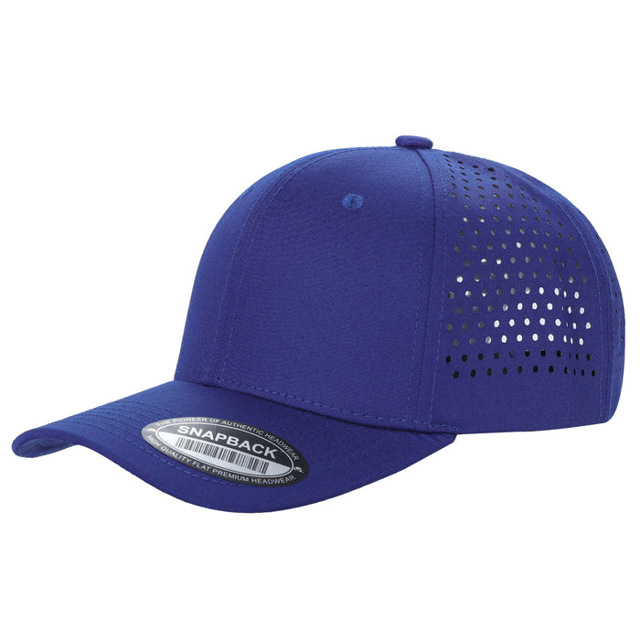 Dallas 815 Hydro 6 Panel Performance Laser Perforated Snapback Trucker Cap