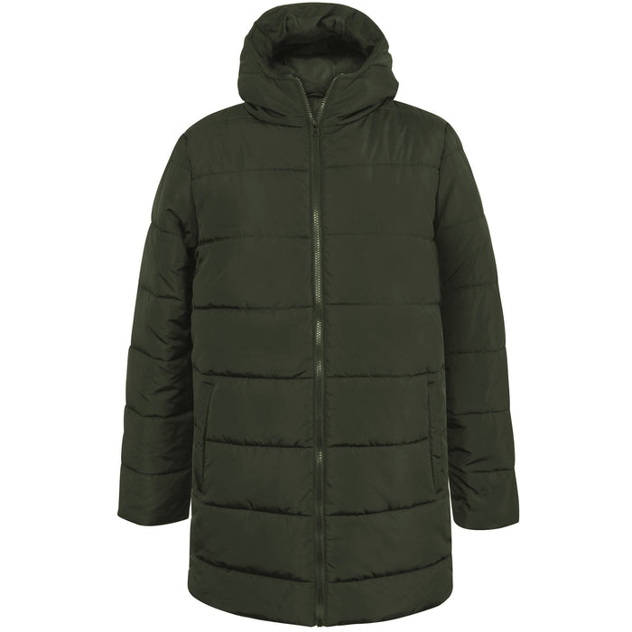 Men's Hooded Puffer Winter Coat - Dark Colors