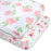 Baby Crib Mattress Fitted Sheets 2-Pack - Floral Pink