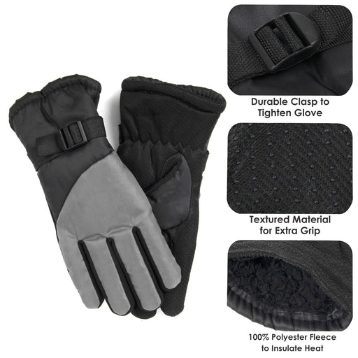 Adult Winter Color Block Gloves