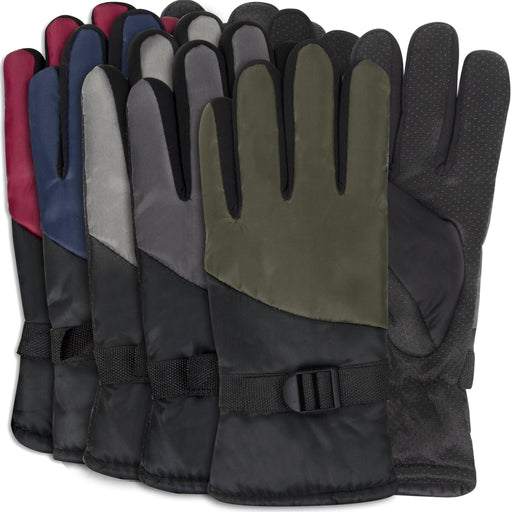 Adult Winter Color Block Gloves