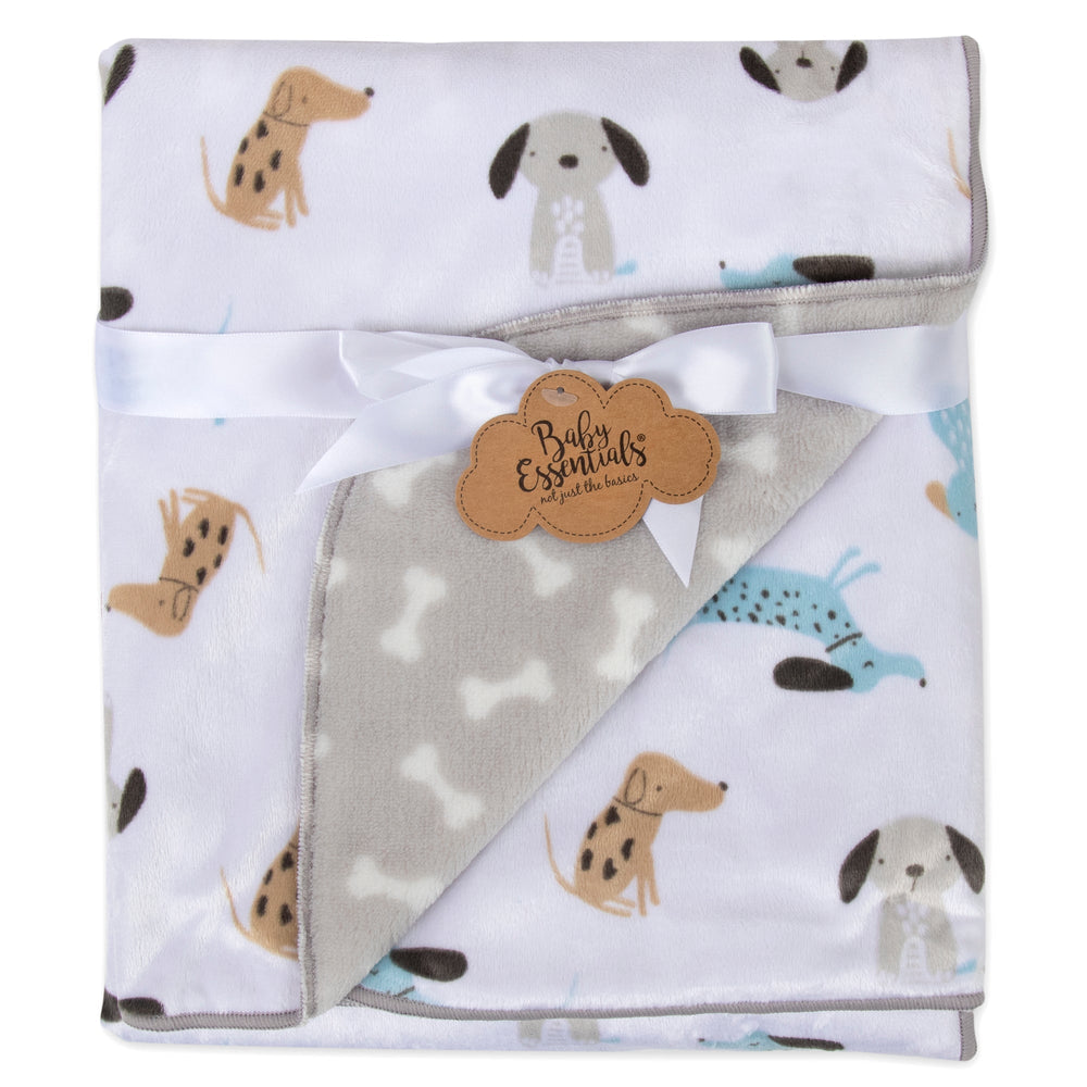 Baby Fleece Blankets 36" x 30" - Puppy Themed