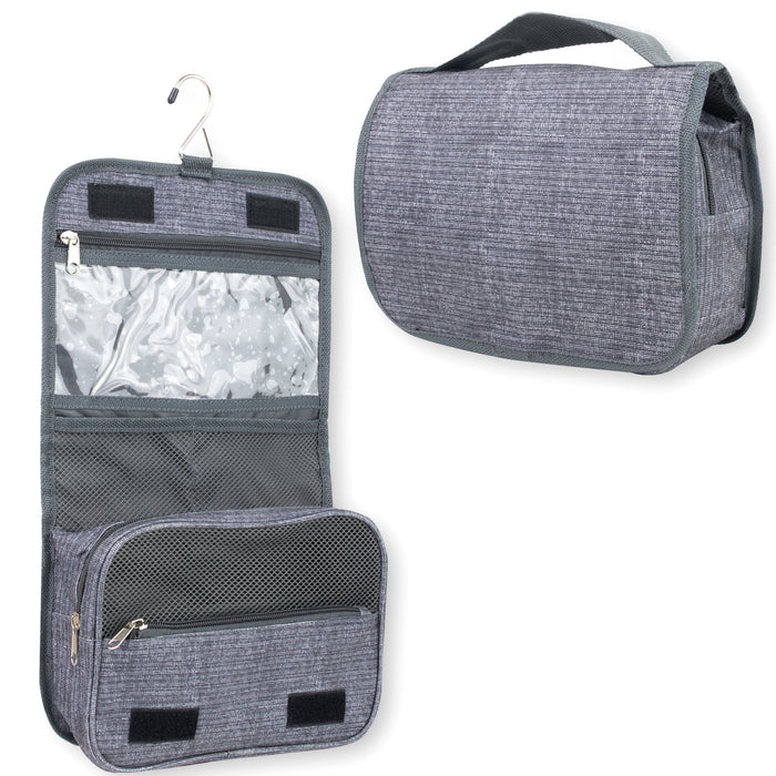 Travel Hanging Toiletry Bag - Grey