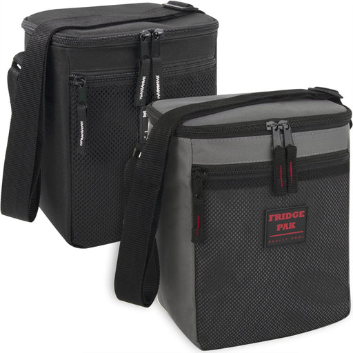 Fridge Pak 6 Can Cooler Bag With Front Mesh Pocket