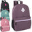 19 Inch Lash Tab Backpack w Side Mesh Pockets - Girls 4-Colors