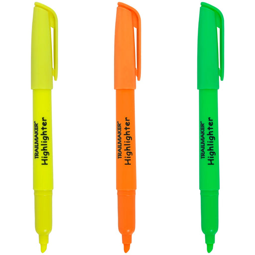 Multicolor Highlighter Pens 3-Pack