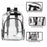 Deluxe 17 Inch Clear Backpack with Side Pockets