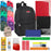 17-Inch Classic Backpack with 20-Piece School Supply Kit - 12 Colors