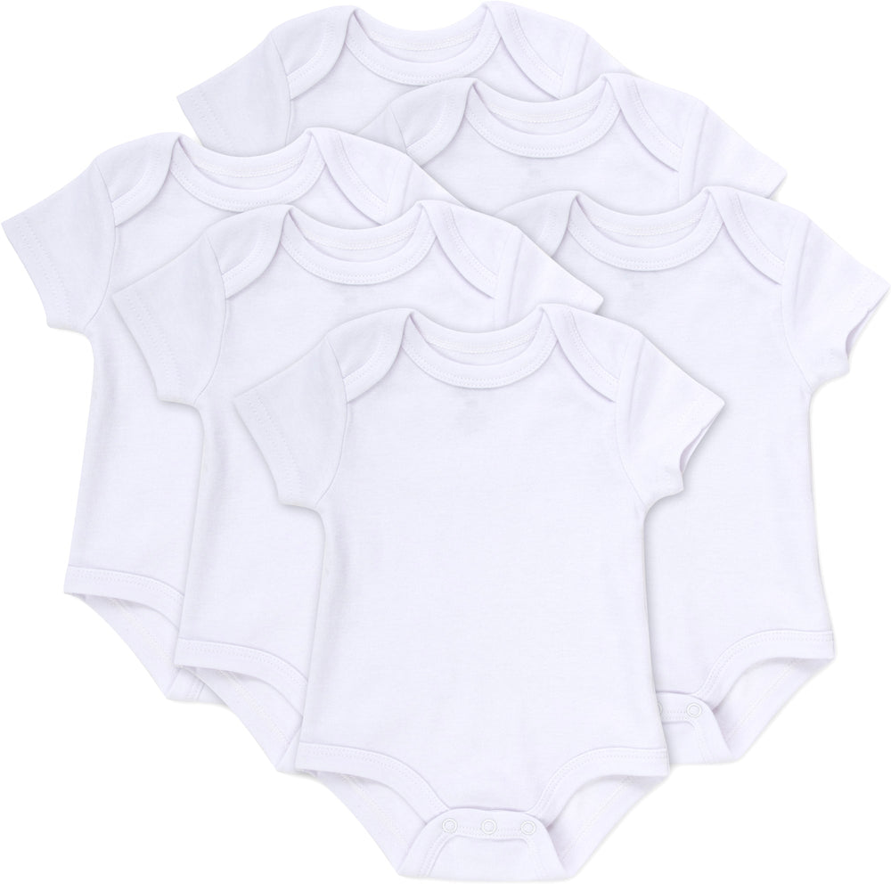 Baby Bodysuit 6-Pack - White Only