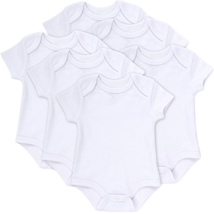 Baby Bodysuit 6-Pack - White Only