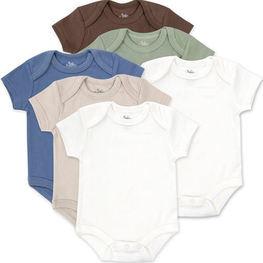 Baby Bodysuit 6-Pack - Boys Colors