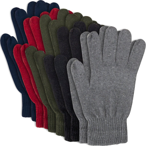 Adult Knit Gloves - 5 Colors