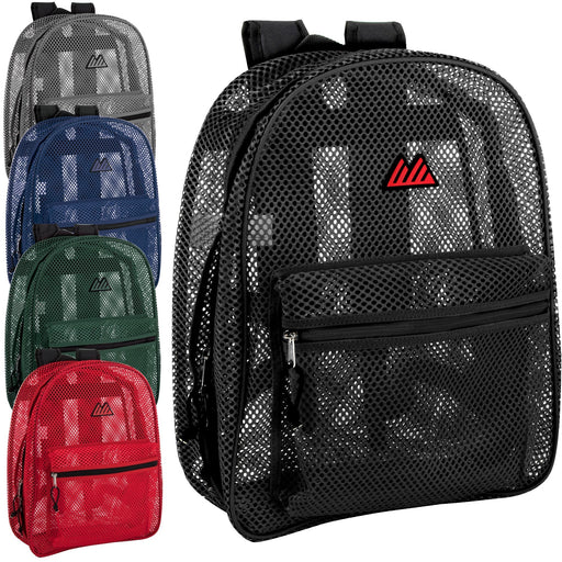 Bulk Premium 17 Inch Mesh Backpack