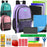 18" Multi-Pocket Reflective Backpack with 30-Piece School Supply Kit - Girls