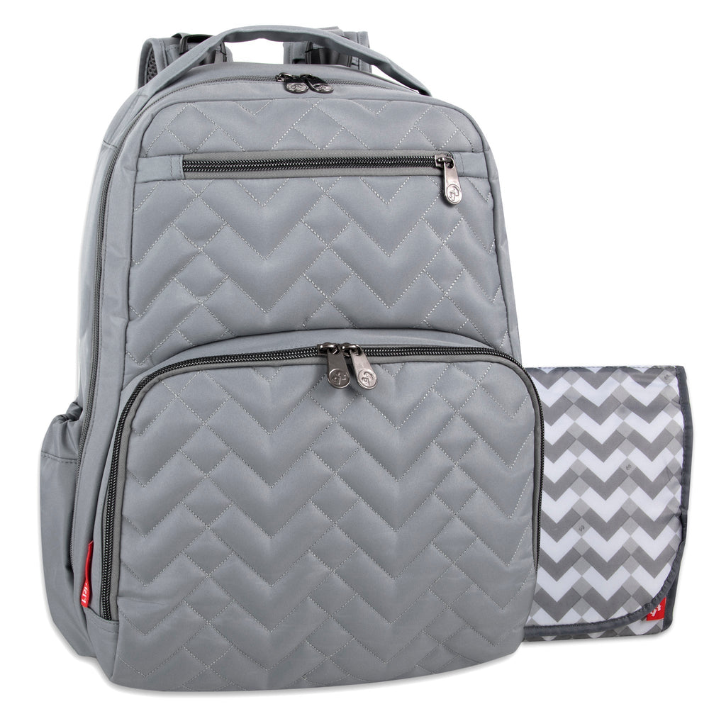 Fisher-Price Signature Morgan Backpack Diaper Bag - 	Grey