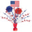 Patriotic Tinsel Burst Centerpiece 18"