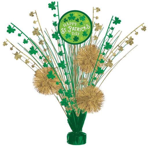 St. Patrick's Day Tinsel Burst Centerpiece 18"