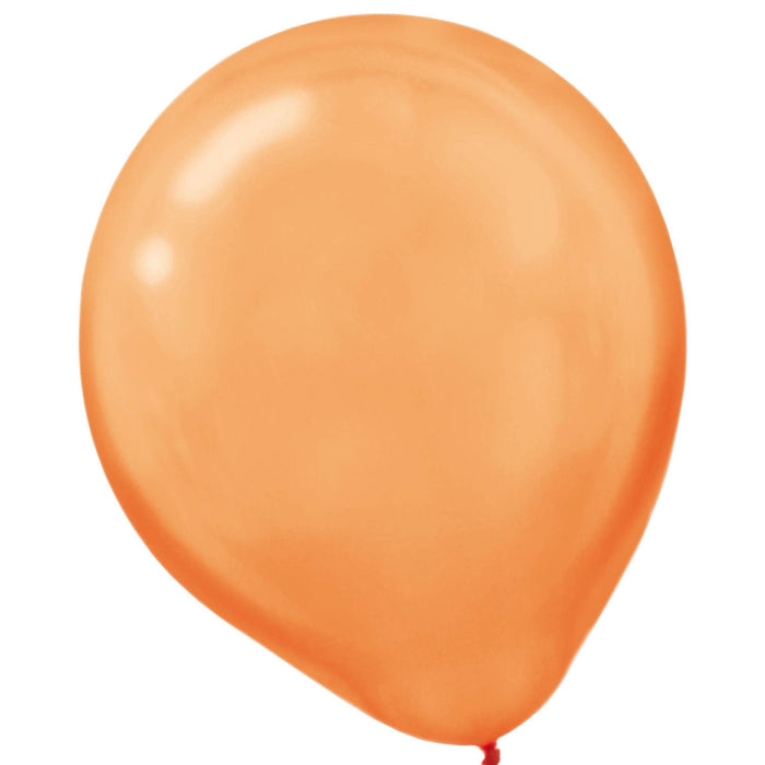 Orange Pearlized Latex Balloons 12" (72 PACK)