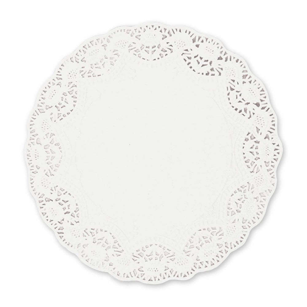 White Round Paper Doilies 12" (12 PACK)