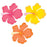 Summer Hibiscus Flower Cutout Assorted 13.5"