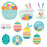 Easter Mini Glitter Cutouts 4" - 7" (10 PACK)