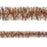 Garland Red Green Silver Tinsel 9'