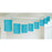 Paper Lantern Garland Caribbean Blue 12'