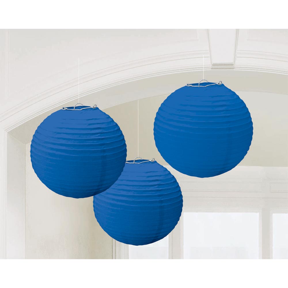 Paper Lanterns Blue 9 1/2" (3 PACK)