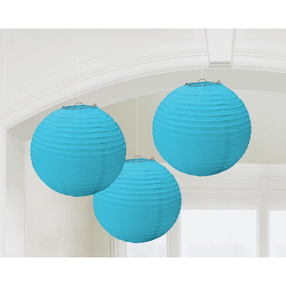 Paper Lanterns Caribbean Blue 9 1/2" (3 PACK)