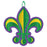 Fleur De Lis Glitter Sign 11-1/2"